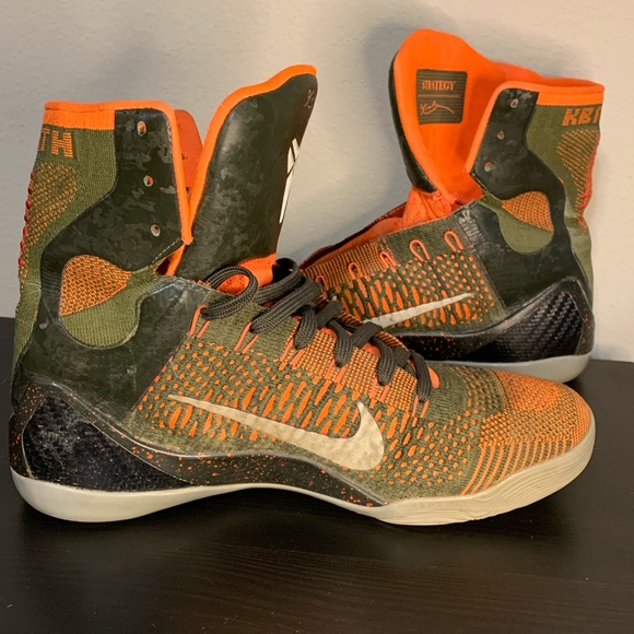 Nike Kobe IX 9 Elite Strategy 630847-303 Sequoia/Green/Silver Sz 8.5 Basketball - Picture 5 of 9